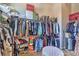 Walk-in closet with ample storage and custom shelving at 5855 Boulder Brook Ct, Las Vegas, NV 89149