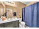 Full bathroom featuring a shower curtain and vanity at 7029 Bocaire Dr, Las Vegas, NV 89131