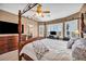 Bright main bedroom with attached office and shutters at 7029 Bocaire Dr, Las Vegas, NV 89131