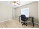 Office featuring a ceiling fan, desk, office chair, and a window letting in natural light at 7868 Territorial St, Las Vegas, NV 89149
