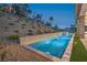 Modern swimming pool and hillside backyard at 9 Rue Grimaldi Way, Henderson, NV 89011