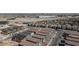An aerial view of a neighborhood of new construction homes, close to a highway at 9086 Nostrand Ave, Las Vegas, NV 89148