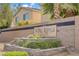 Welcome to Wine Ridge Estates. Beautifully landscaped community entrance at 9190 Wine Cellar Ave, Las Vegas, NV 89148