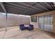 A shaded patio has comfortable seating, perfect for outdoor relaxation and entertainment at 9333 Jumpin Juniper Ave, Las Vegas, NV 89129