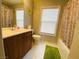 Clean bathroom featuring a single vanity, toilet and a shower/tub combo at 11117 Okeefe Ct, Las Vegas, NV 89144