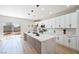Modern kitchen with white cabinetry, a large island, and stainless steel appliances at 1312 Pacific Terrace Dr, Las Vegas, NV 89128