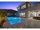 Luxury backyard pool and spa with mountain views, perfect for relaxation and outdoor living at 2890 Reverence Heights Ln, Las Vegas, NV 89138