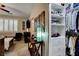 Bedroom featuring built-in shelving and TV, with walk-in closet access at 2958 Lapis Beach Dr, Las Vegas, NV 89117