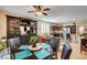 Open floor plan showcasing the living room with view into the kitchen and dining area at 2958 Lapis Beach Dr, Las Vegas, NV 89117
