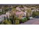 Nice aerial shot of a subdivision showcasing a home and its neighborhood at 3535 Coventry Gardens Dr, Las Vegas, NV 89135