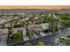 A nice high angle shot of a home featuring landscaping and a quiet street at 3535 Coventry Gardens Dr, Las Vegas, NV 89135