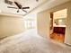 Open bedroom leading into bath with tile floors and natural light at 3542 Harbor Tides St, Las Vegas, NV 89147