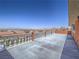 Large balcony with decorative railings and a great view of the surrounding landscape at 420 Dakar St, Henderson, NV 89015