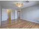 Bedroom with beautiful hardwood floors, offering ample closet space and multiple entryways at 420 Dakar St, Henderson, NV 89015