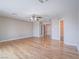 Expansive bedroom featuring hardwood floors, ceiling fan, and neutral paint, creating a bright and airy atmosphere at 420 Dakar St, Henderson, NV 89015