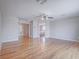 Spacious bedroom featuring hardwood floors with entryways and gray walls at 420 Dakar St, Henderson, NV 89015