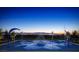 Splash pad with water features and beautiful skyline at dusk at 462 Fortissimo St, Henderson, NV 89011