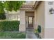 Charming home exterior with a landscaped front yard, a covered porch, and a visible house number at 7837 Fort Ruby Pl, Las Vegas, NV 89128