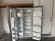 Garage refrigerator with a side-by-side door design and adjustable shelves offering space and convenience at 7934 Cape Flattery Ave, Las Vegas, NV 89147