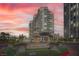 Luxury high-rise residence featuring meticulously landscaped grounds and elegant fountain, offering an upscale living experience at 9101 Alta Dr # 1203, Las Vegas, NV 89145