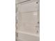 A clean and functional bathtub with a white tile surround and shower curtain at 12110 Midnight Pine Rd # 4, Las Vegas, NV 89183