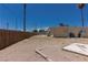 Backyard view showcasing a generous space, inviting outdoor activities and landscape possibilities at 1312 Denarius Cir, Las Vegas, NV 89101