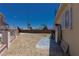 View of the backyard area, showing potential for outdoor living and customization at 1312 Denarius Cir, Las Vegas, NV 89101