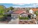 Exterior view of this single Gathering home in a golf course community at 1343 Panini Dr, Henderson, NV 89052