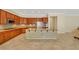 Spacious kitchen featuring a center island, stainless appliances, and ample counter space at 2175 Sandstone Cliffs Dr, Henderson, NV 89044