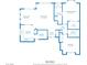 Detailed floor plan showcasing the layout of the 1168 sq ft home with measurements for each room at 2323 Barbers Point Pl, Las Vegas, NV 89134