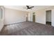 Spacious carpeted main bedroom with walk-in closet and en-suite bathroom access at 356 Gulfport Ct, Las Vegas, NV 89145