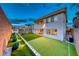 Spacious backyard with artificial turf and play area at 365 Crown Mesa Ave, Las Vegas, NV 89138