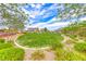 Scenic community park with a well-manicured lawn, lush landscaping, and a charming pergola, perfect for outdoor enjoyment at 365 Crown Mesa Ave, Las Vegas, NV 89138