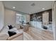 Bright office with wood floors, custom cabinets, and a view of the backyard playground at 365 Crown Mesa Ave, Las Vegas, NV 89138