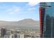 Stunning city view featuring buildings and desert mountains at 3750 Las Vegas Blvd # 3006, Las Vegas, NV 89158