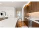 Modern kitchen featuring a large island and stainless steel appliances at 3750 Las Vegas Blvd # 3006, Las Vegas, NV 89158