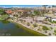 Vacant lot with palm trees near waterfront, golf course and mountain views at 38 Grand Miramar Dr, Henderson, NV 89011