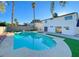 Inviting backyard featuring a large pool, perfect for relaxation and entertainment at 4046 Bridgeview Cir, Las Vegas, NV 89147