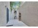 Small patio with a water fountain and a gas heater, creating a comfortable spot to sit outdoors at 4108 Royal Scots Ave, Las Vegas, NV 89141