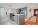 Spacious kitchen featuring an island with bar seating and modern appliances at 4525 Dean Martin Dr # 1208, Las Vegas, NV 89103