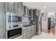 Well-equipped kitchen featuring stainless steel appliances and granite countertops at 4525 Dean Martin Dr # 1208, Las Vegas, NV 89103