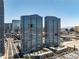 Stunning view of the modern high-rise buildings in the city with unique architecture at 4575 Dean Martin Dr # 304, Las Vegas, NV 89103