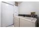 Functional laundry room with appliances and convenient outdoor access at 4719 Sparta Way, North Las Vegas, NV 89032