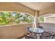 Inviting outdoor balcony with seating, offering a relaxing space to enjoy fresh air and the surrounding views at 6480 Annie Oakley Dr # 624, Las Vegas, NV 89120