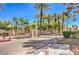 Gated community entrance with landscaping, offering security and curb appeal for residents and visitors at 6480 Annie Oakley Dr # 624, Las Vegas, NV 89120
