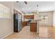 Eat-in kitchen with stainless appliances and granite countertops at 8409 Running Deer Ave # 203, Las Vegas, NV 89145