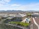 Aerial view of backyard featuring pool, patio, and landscaped yard at 8668 Hartmont St, Las Vegas, NV 89166