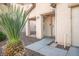 Inviting entryway to a well-maintained house with a modern doorbell at 11091 Parete Ct, Las Vegas, NV 89141