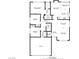 Detailed floor plan featuring three bedrooms, kitchen, breakfast nook, Gathering room, and a two car garage at 1219 Heather Oaks Way, North Las Vegas, NV 89031