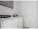 Laundry room with modern washing machine and dryer at 1219 Heather Oaks Way, North Las Vegas, NV 89031